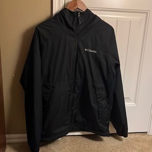 Men’s small black Columbia raincoat